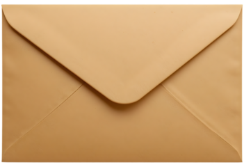 Single Closed Brown Kraft Envelope Isolated on White for Mail Concepts: Blank Stationery Item Imagery: Envelope, Brown, Kraft, Isolated, White, Mail, Stationery, Blank.