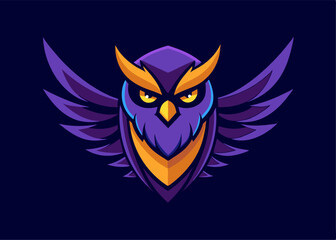 Obraz premium Mystical Flight: A majestic owl spreads its wings, captured in stunning detail, showcasing its elegance and mysterious aura.