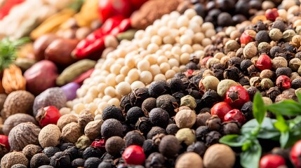 Vibrant Aromatic Peppercorn Blend Close Up