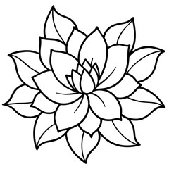 Modern Boho Floral Doodles Vector on White