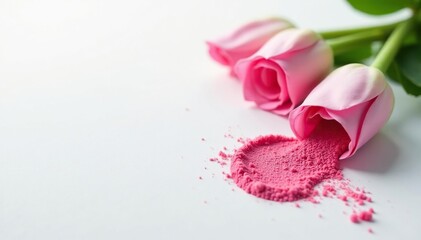 Bright, smooth white surface ideal for cosmetics, seamless, skincare