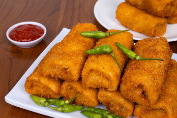 Authentic Indonesian Rissoles Arranged for Serving