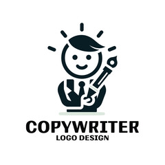 Copywriter Vector Logo Design