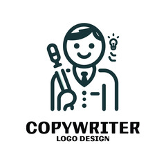 Copywriter Vector Logo Design