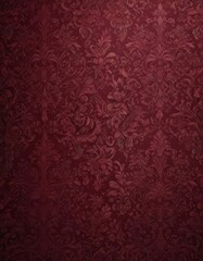Rich burgundy damask wallpaper, intricate vintage pattern, elegant, rich, royal