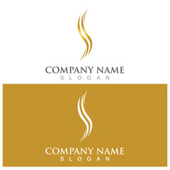 hair treatmen logo and vector template