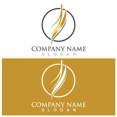 hair treatmen logo and vector template