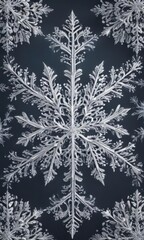 Intricate snowflake border, vector illustration, elegant, art, silver