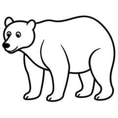 Minimal Bear Vector on White