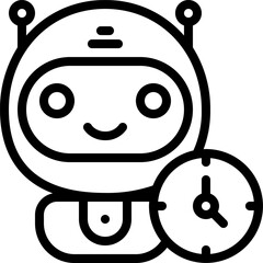 bot illustration on a white background   