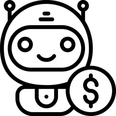 bot illustration on a white background   