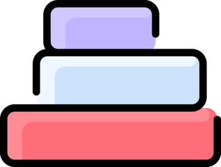 bricks illustration on a white background 