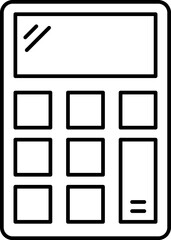 calculator illustration on a white background   