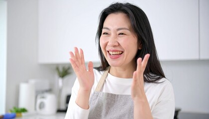楽しい明るい笑顔のお母さんの家事代行などのイメージ