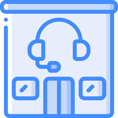 call center illustration on a white background     