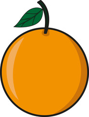 Vector illustration of an orange icon