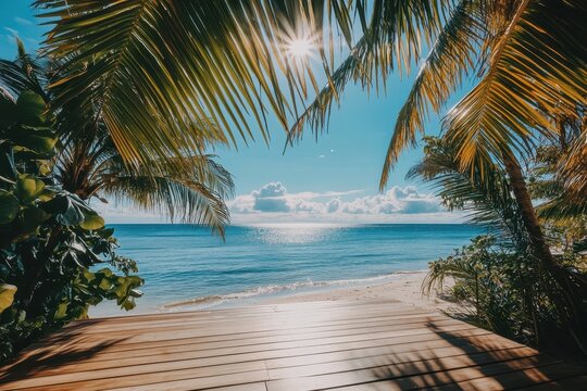 Tropical Beachfront Deck (1)