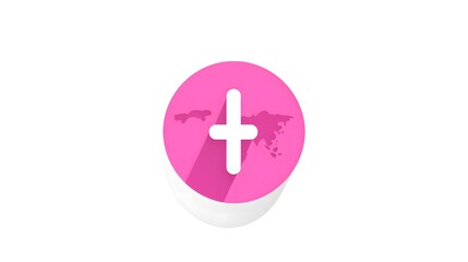 Obraz premium Cent Map Pointer Icon: Flat Glyph Style Icon for Location, Navigation, GPS, Geography Concepts
