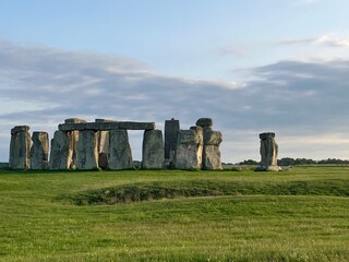 stonehenge in england (taken from public footpath)