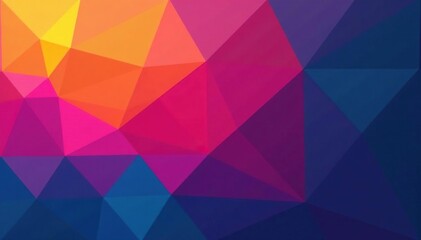 Obraz premium Geometric abstract shapes with vibrant color gradients, shapes, background, home