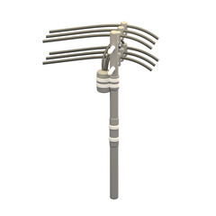 3D rendering of electricity pole