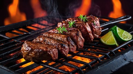 Neon gradient barbecue