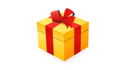 Obraz premium Gift Box Illustration on White (1)