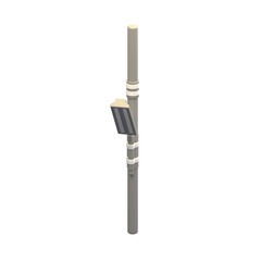 3D rendering of street light pole