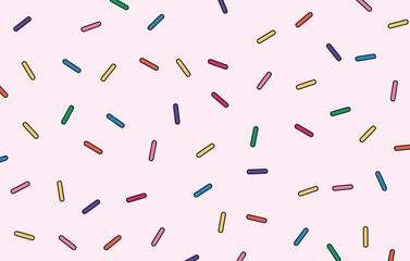 Background sprinkles retro unique design