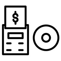 Finance Money Taxes Line Icon