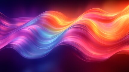 Fototapeta premium a colorful abstract background with waves and lights