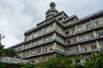 Fototapeta premium 日本の東京都八丈島の古くてとても美しい建物