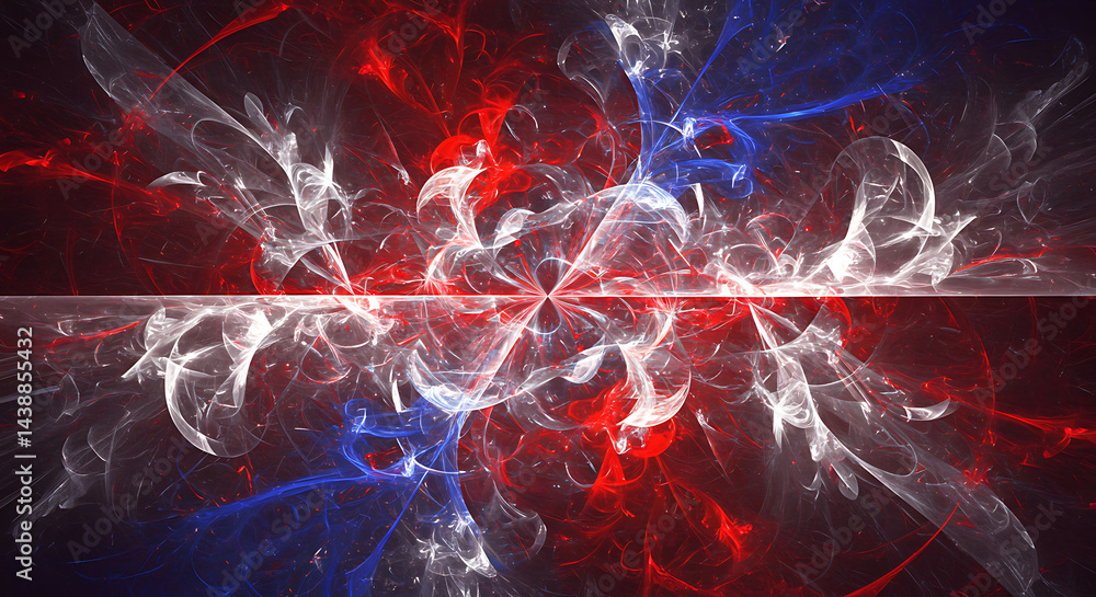 Poster abstract fractal pattern, dynamic energy burst background for presentations, websites, and digital p