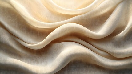 Obraz premium a close up of a white fabric with a light colored background