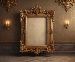 Intricate vintage frames on luxurious damask  Classic design ,  frame,  illustration, vintage frames