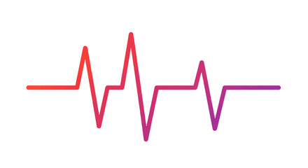 Vibrant heart rhythm illustration symbolizing health, vitality and medical technology for healthcare promotions and wellness campaigns