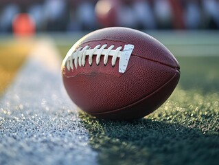 Obraz premium American football on a field