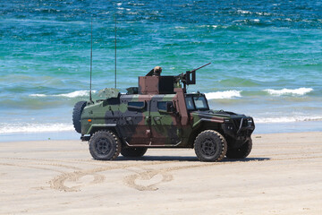 military maneuvers. Infantry, aviation and navy landing	