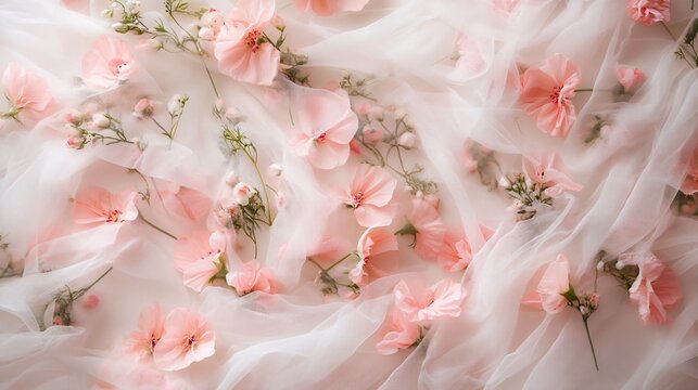 pink flowers background