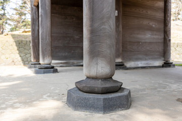 山門の柱（日枝神社 随神門）