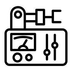 control system Line Icon