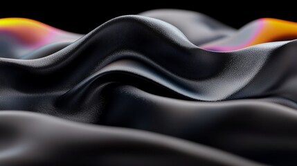 Abstract Dark Metallic Wave Background Texture