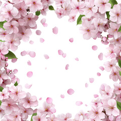 Obraz premium Floral frame surrounding a futuristic abstract design.