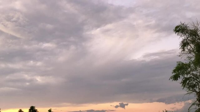 sunset in the desert
