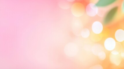 Obraz premium Abstract Pastel Bokeh Background With Soft Focus And Delicate Leaf Shadows