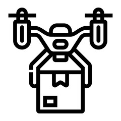 smart factory Line Icon