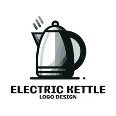 Electric Kettle Vector Logo Design