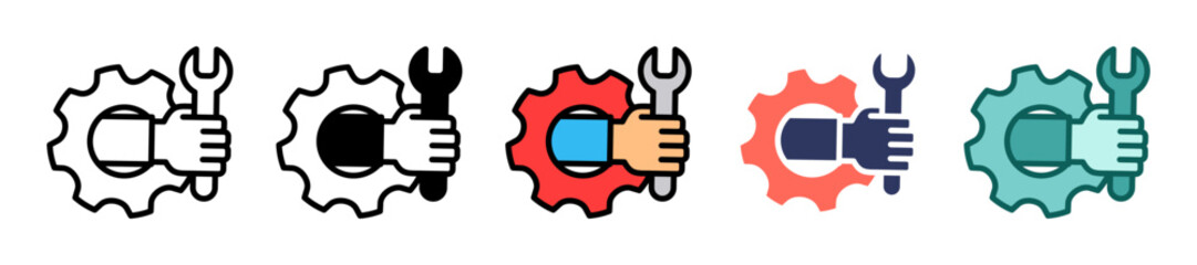 Mechanical multiple icon