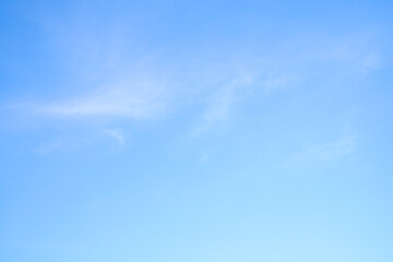 Beautiful clear blue sky during the day