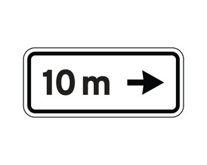 Direction and Distance Sign, Objective Location Indicator – High Quality Stock Image